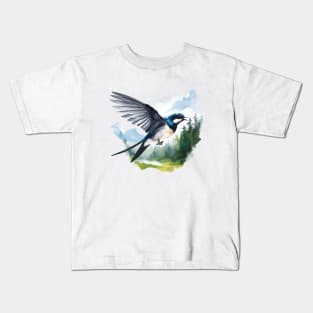 Swallow Bird Kids T-Shirt